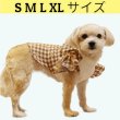画像1: 犬服 S M L XL チェック フリル Tシャツ 春 夏 秋 doggystar  ブラウス 即日発送できます (1)