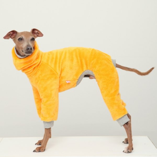 画像1: イタグレ服 S M L XL 2XL 3XL 小型犬 中型犬 大型犬 秋 冬 無地 ミンク ボア フリース ロンパース つなぎ ウィペット服 ベドリントンテリア服 doggystar ドッギースター 即日発送出来ます (1)