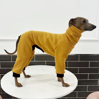 画像2: イタグレ  S M L XL 2XL 3XL ボーダー 裏起毛 無地  ロンパース つなぎ 小型犬 中型犬 大型犬 春 秋 冬服 doggystar ドッギースター 企画商品 特別 価格  即日発送できます。