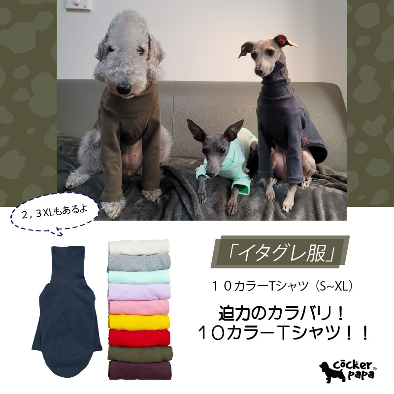 cocker papa(コカパパ)doggy star(ドッギースター)イタグレ服を中心と