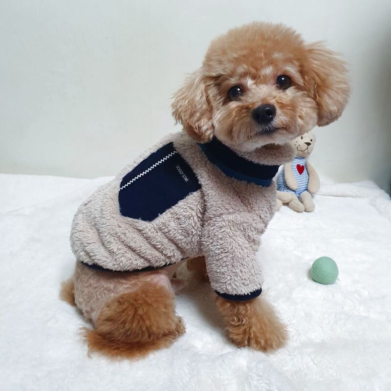 犬服 長袖 もこもこ フリース 小型犬 中型犬 韓国 秋 冬 doggystar